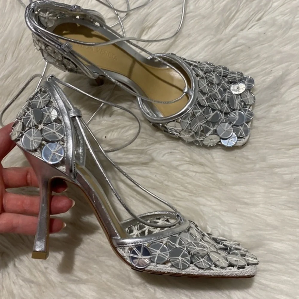 New Bottega Veneta Mirror stretch‎ sandals size 38EU